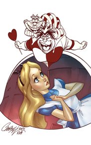 Her Wonderland Featuring Alice and the Queen of Hearts by Artist J. Scott Campbell Will be Available Later This Month