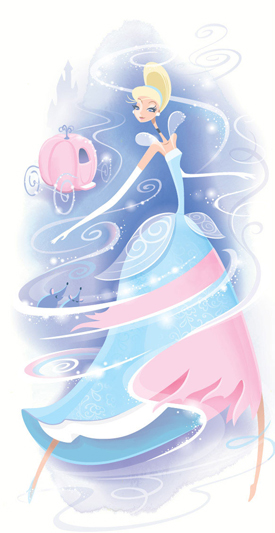 Cinderella in Magical Makeover by This Month’s WonderGround Gallery Artist in Residence, Jeff Granito