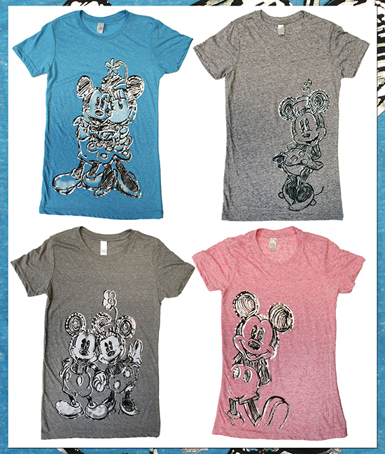 This collection of Tees Features Mickey Mouse and Minnie Mouse This collection of Tees Features Mickey Mouse and Minnie Mouse