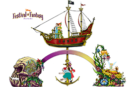  'Peter Pan'-Themed Float for the Disney Festival of Fantasy Parade Coming to Magic Kingdom Park in 2014