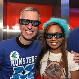 Steven Miller and His Fiancee Jennifer at Star Tours - The Adventures Continue