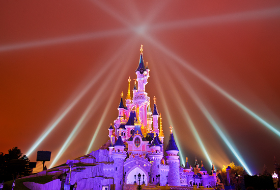 Disney Parks After Dark: Sleeping Beauty Castle at Disneyland Paris