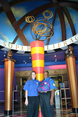 Cast Members Jessica and Jackie in the Lobby of DisneyQuest at Downtown Disney Cast Members Jessica and Jackie in the Lobby of DisneyQuest at Downtown Disney