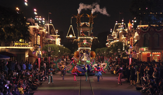 Princess Tiana in a Special Nighttime Run of Mickey’s Soundsational Parade at Disneyland Park Princess Tiana in a Special Nighttime Run of Mickey’s Soundsational Parade at Disneyland Park