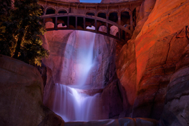 Firewall Falls in Ornament Valley at Disney California Adventure Park