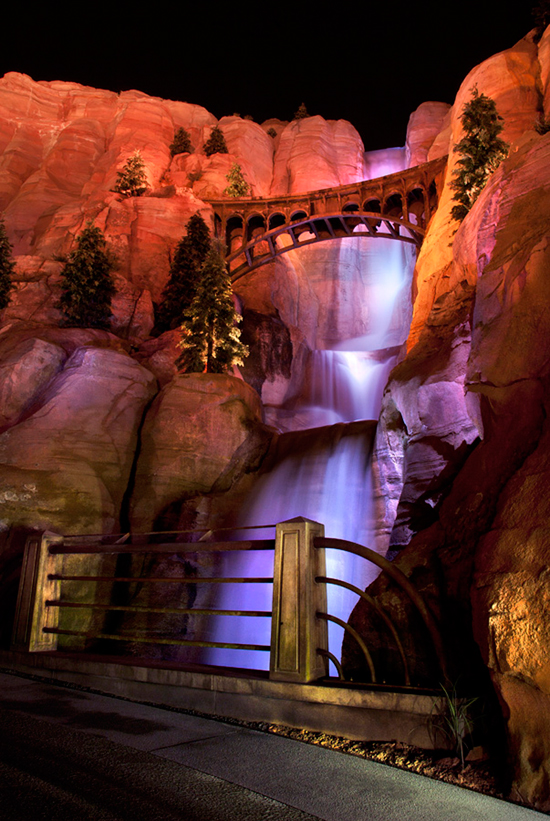 Firewall Falls in Ornament Valley at Disney California Adventure Park Firewall Falls in Ornament Valley at Disney California Adventure Park