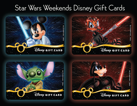 New Disney Gift Cards Available During Star Wars Weekends at Disney's Hollywood Studios New Disney Gift Cards Available During Star Wars Weekends at Disney's Hollywood Studios