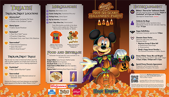 Mickey’s Not-So-Scary Halloween Party Park Map for September 24, 2013 Mickey’s Not-So-Scary Halloween Party Park Map for September 24, 2013