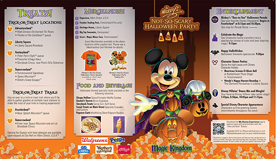 Mickey’s Not-So-Scary Halloween Party Park Map for September 20, 27 and 29th Mickey’s Not-So-Scary Halloween Party Park Map for September 20, 27 and 29th