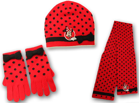 Minnie Mouse Beanie Hat, Scarf and Gloves Available at Disney Parks