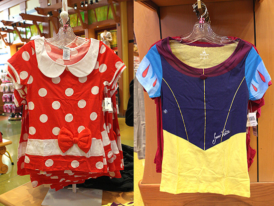 Adult-Sized T-Shirts Featuring Minnie Mouse And Snow White At Disney Parks