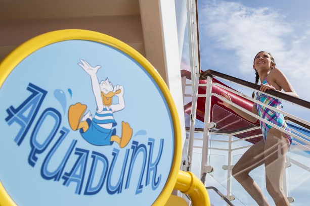 AquaDunk Water Slide Aboard the Disney Magic
