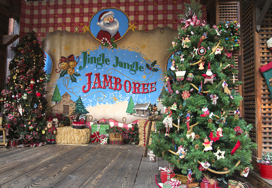 Christmas Trees at Jingle Jangle Jamboree at Disneyland Park