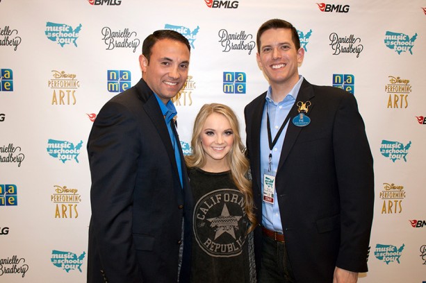 Walt Disney Ambassadors Rich Tamayo & Tye Arnold With Danielle Bradbery at Festival Disney