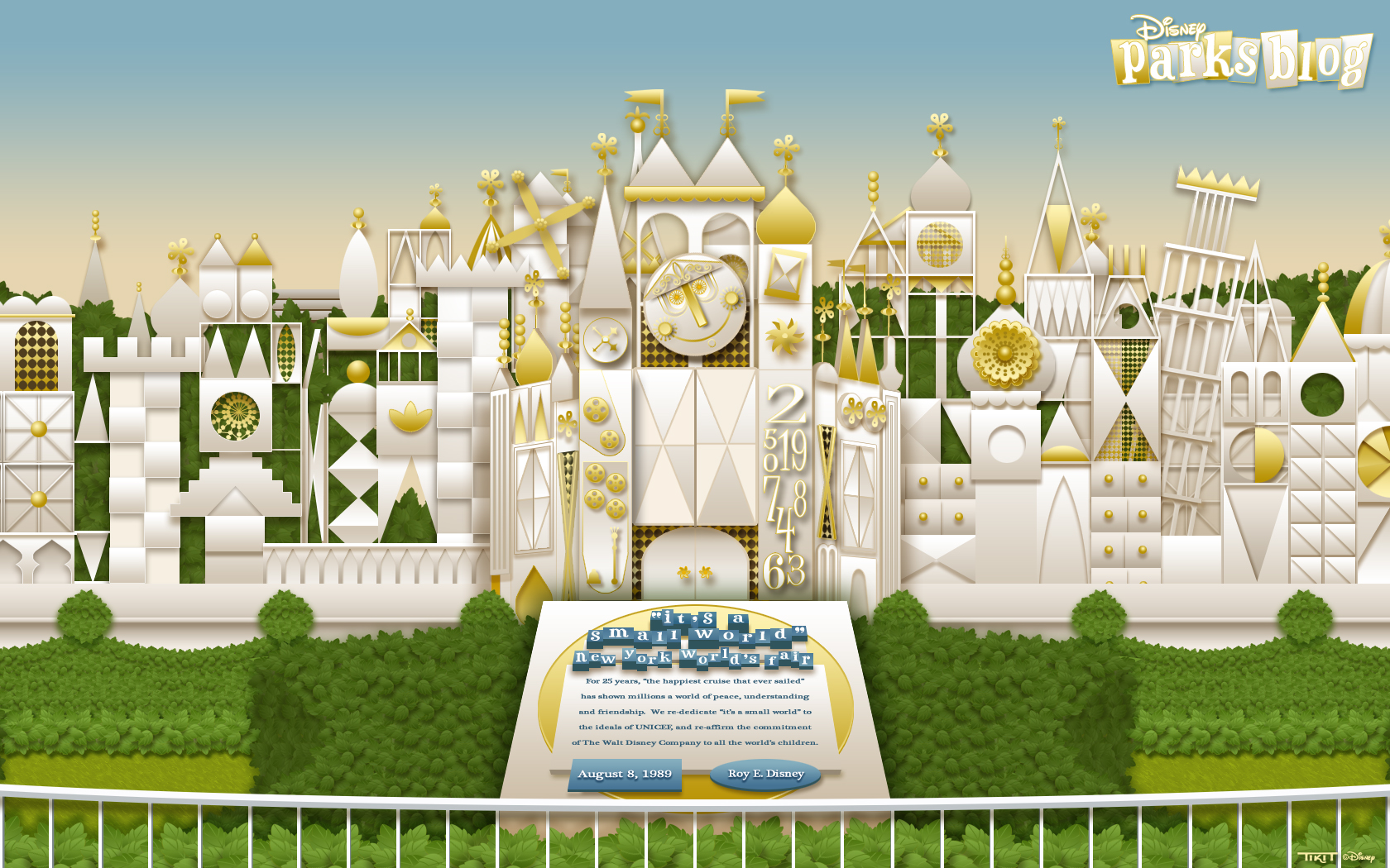 'it's a small world' Wallpaper