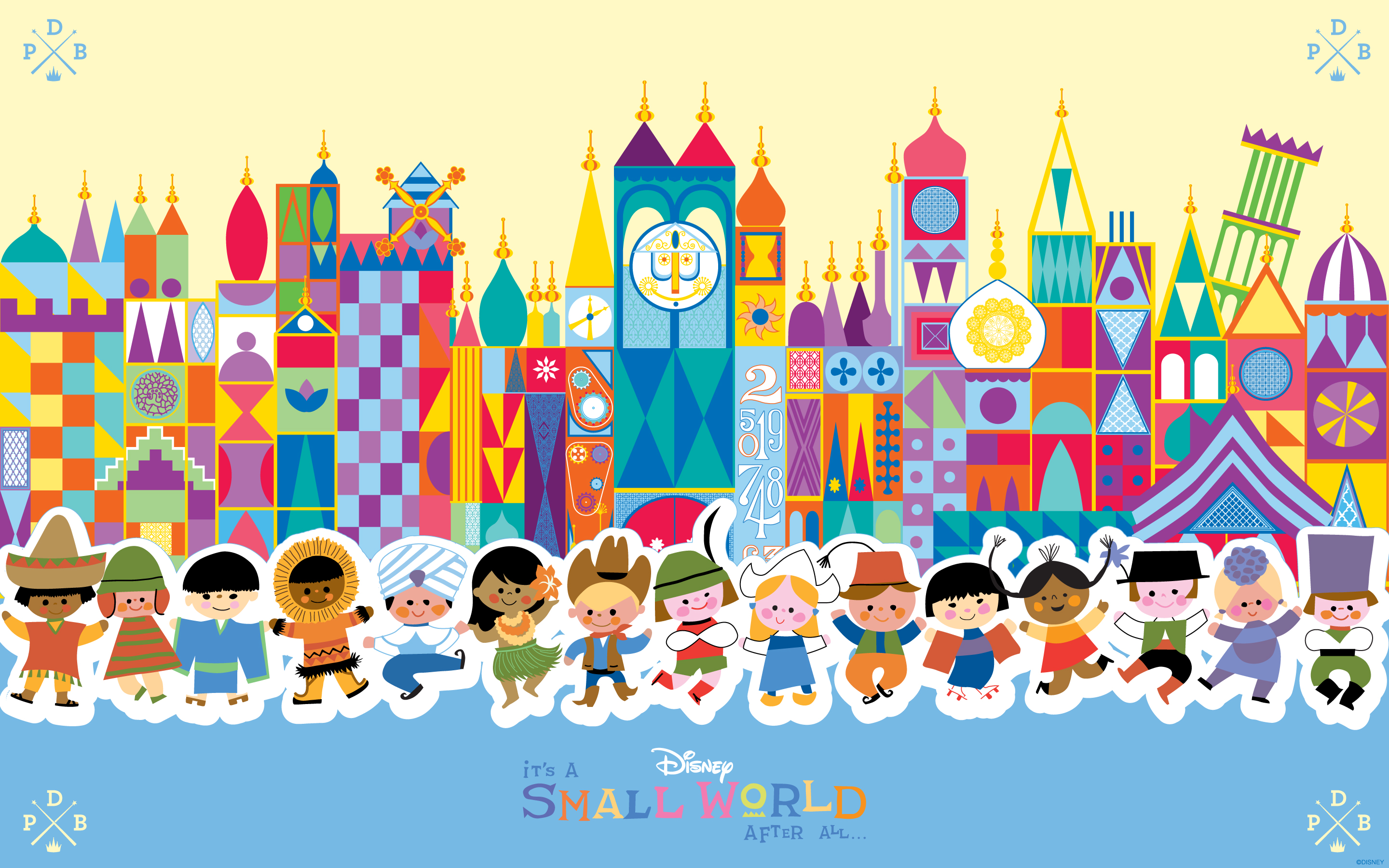 45th Anniversary Wallpaper: ‘it’s a small world’ – Desktop | Disney ...