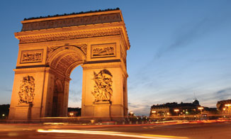 Arc de Triomphe in Paris, France