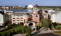 Bird's-eye view of Disney's Saratoga Springs Resort & Spa, a Disney Vacation Club Resort