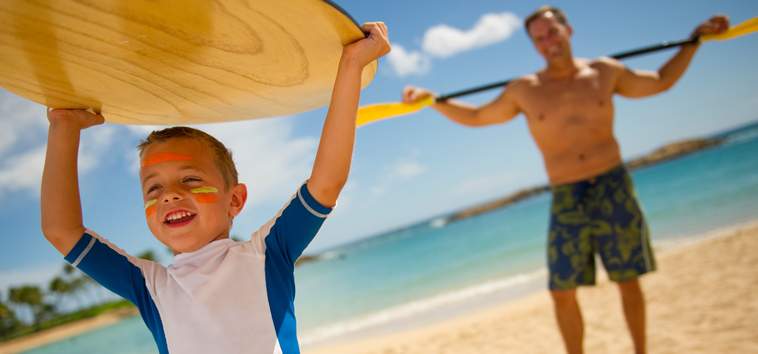 Aulani Activities Boy With Surfboard