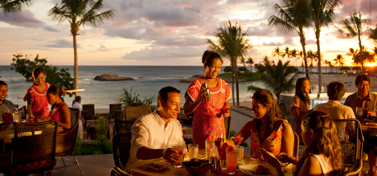 Aulani Ama Ama Terrace at Sunset Aulani Ama Ama Terrace at Sunset