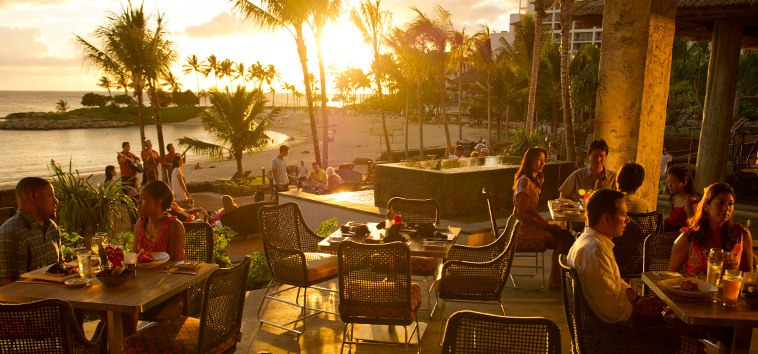Aulani Ama Ama Terrace at Sunset Aulani Ama Ama Terrace at Sunset